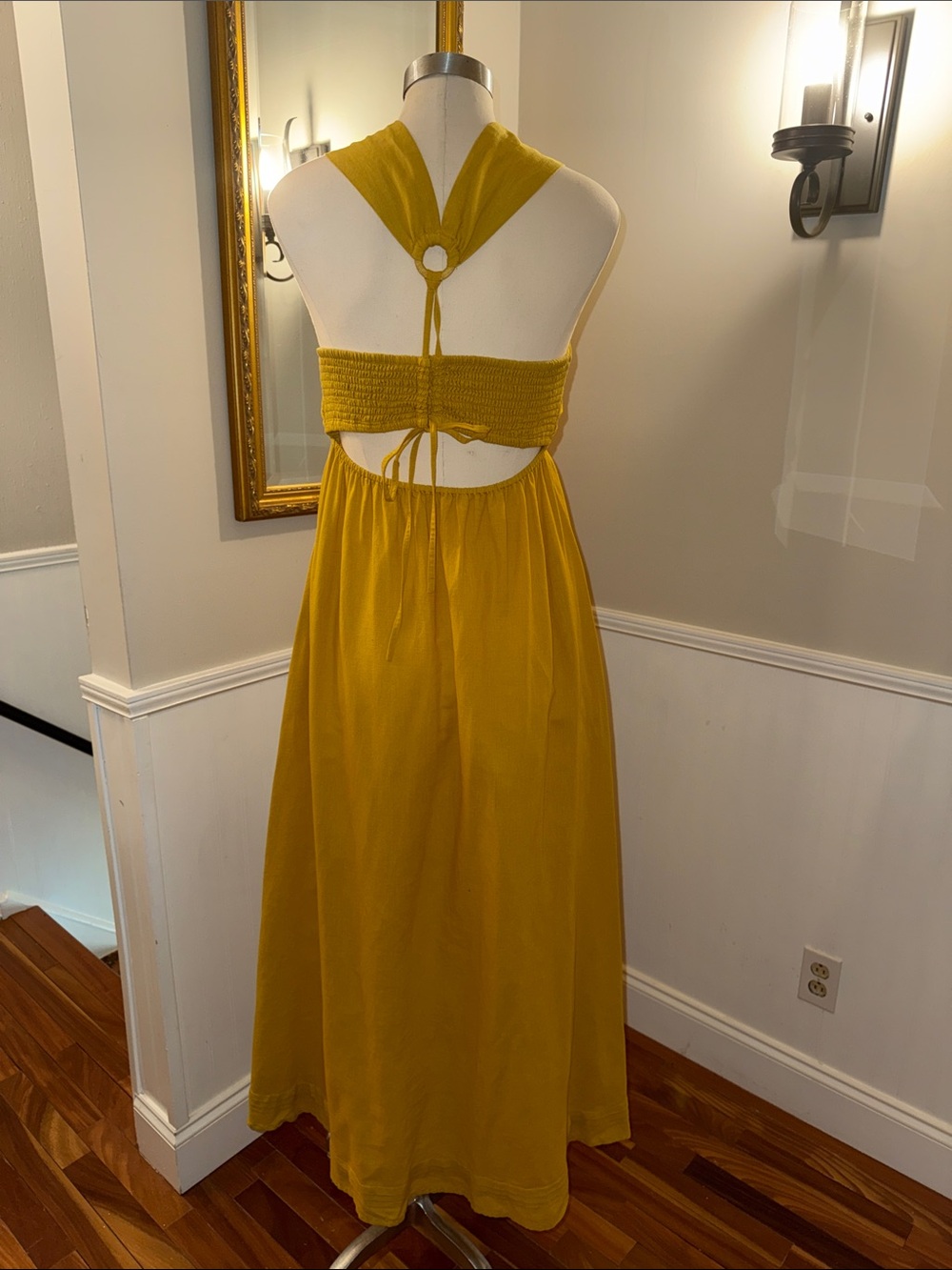Cleobella Mustard Halter Maxi Dress - Picture 6 of 12